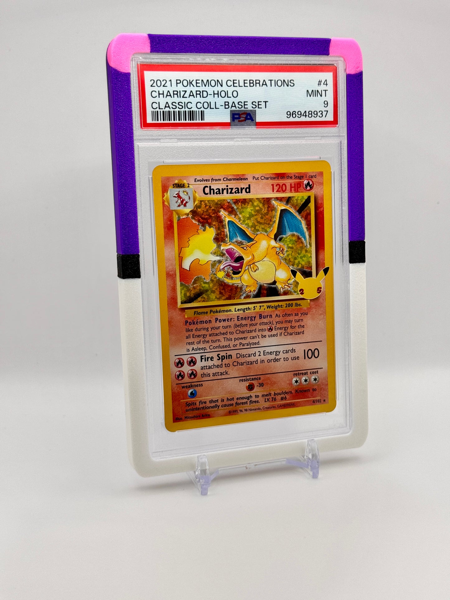 3D Printed Master Ball PSA Card Bumper – PLA Graded Card Protector for Pokémon Slabs