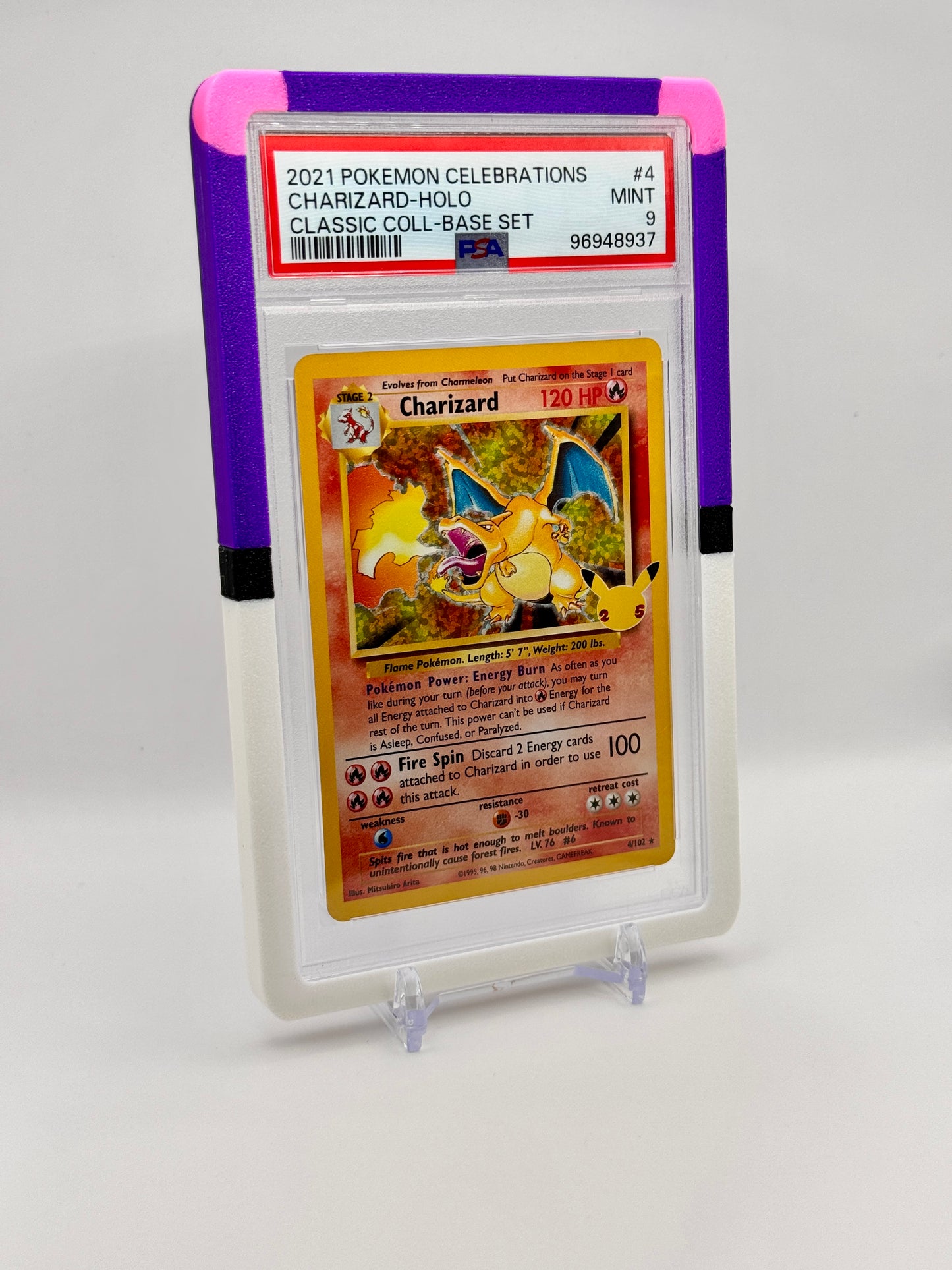 3D Printed Master Ball PSA Card Bumper – PLA Graded Card Protector for Pokémon Slabs