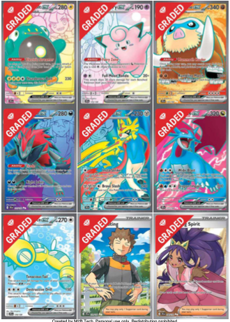 SV09 - Pokémon TCG 5-in-1 Binder Pages PDF Journey Together – Master Sets and Complete Sets (Color and Grayscale) + Graded Overlay (Color)