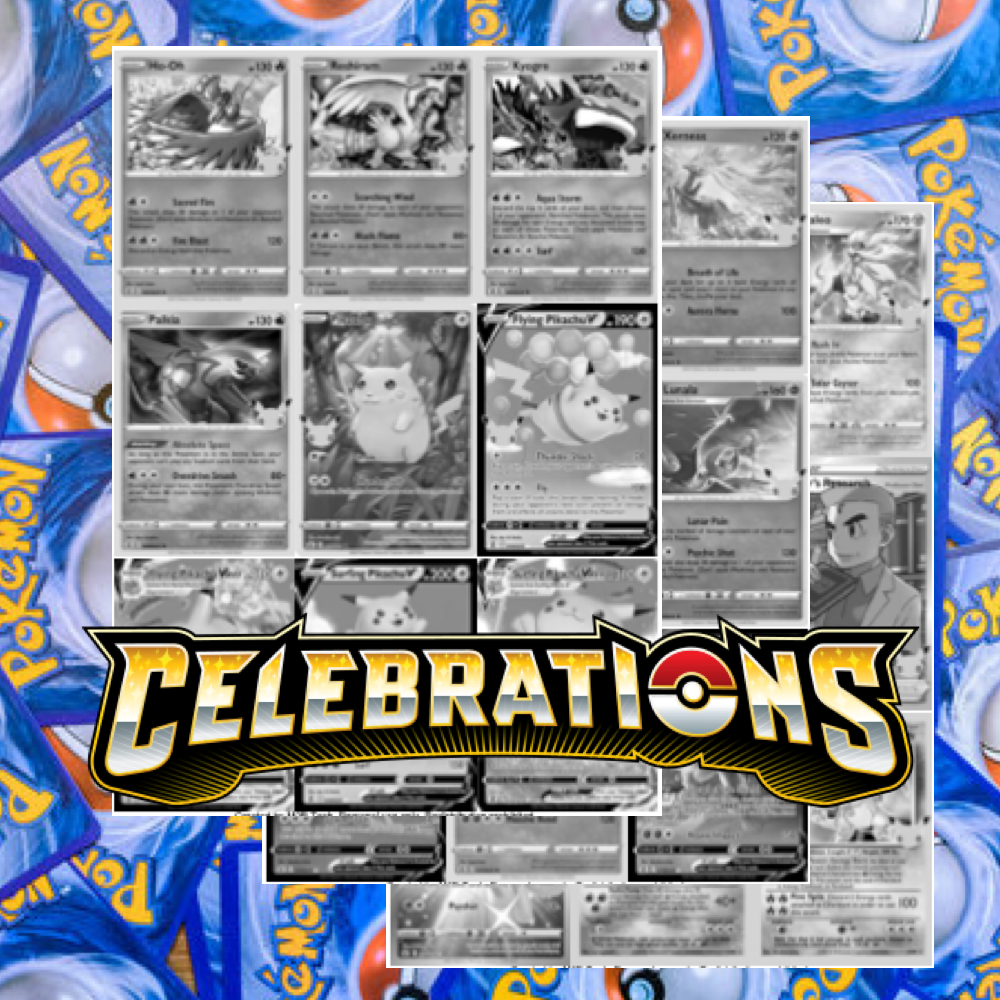 SWSH07.5 - Sword and Shield - Celebrations 25th Anniversary Master Set Tracker (Includes Grayscale Card Placeholders + Holofoil and Reverse Indicators) Digital Download