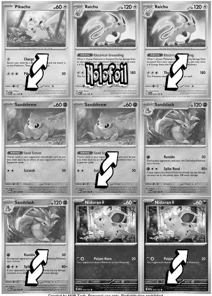 SV03.5 - Pokémon TCG 5-in-1 Binder Pages Scarlet and Violet Pokemon 151 – Master and Complete Sets (Color/Grayscale) + Graded Overlay (Color)