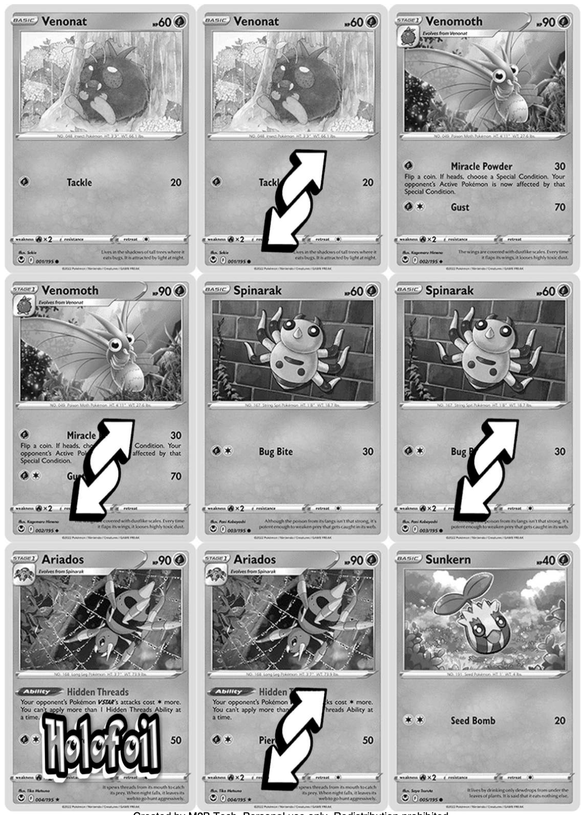 SWSH12 - Silver Tempest & Trainer Gallery Master Set Tracker (Includes Grayscale Card Placeholders + Holofoil and Reverse Indicators) Digital Download