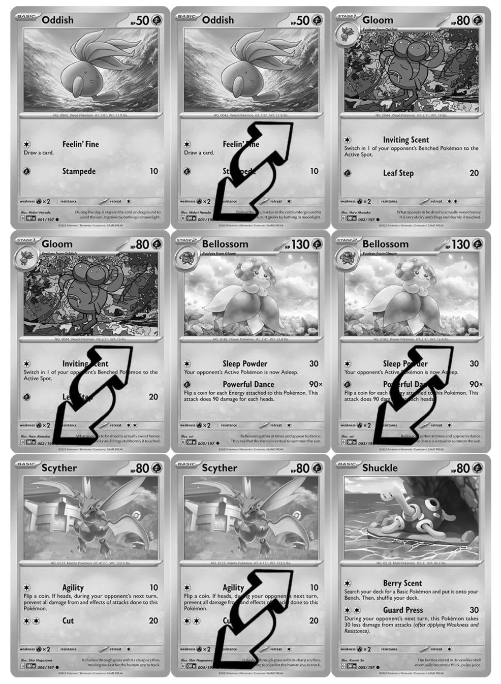 SV03 - Obsidian Flames Master Set Tracker (Includes Grayscale Card Placeholders + Holofoil & Reverse Indicators) - Scarlet and Violet Expansion Digital Download