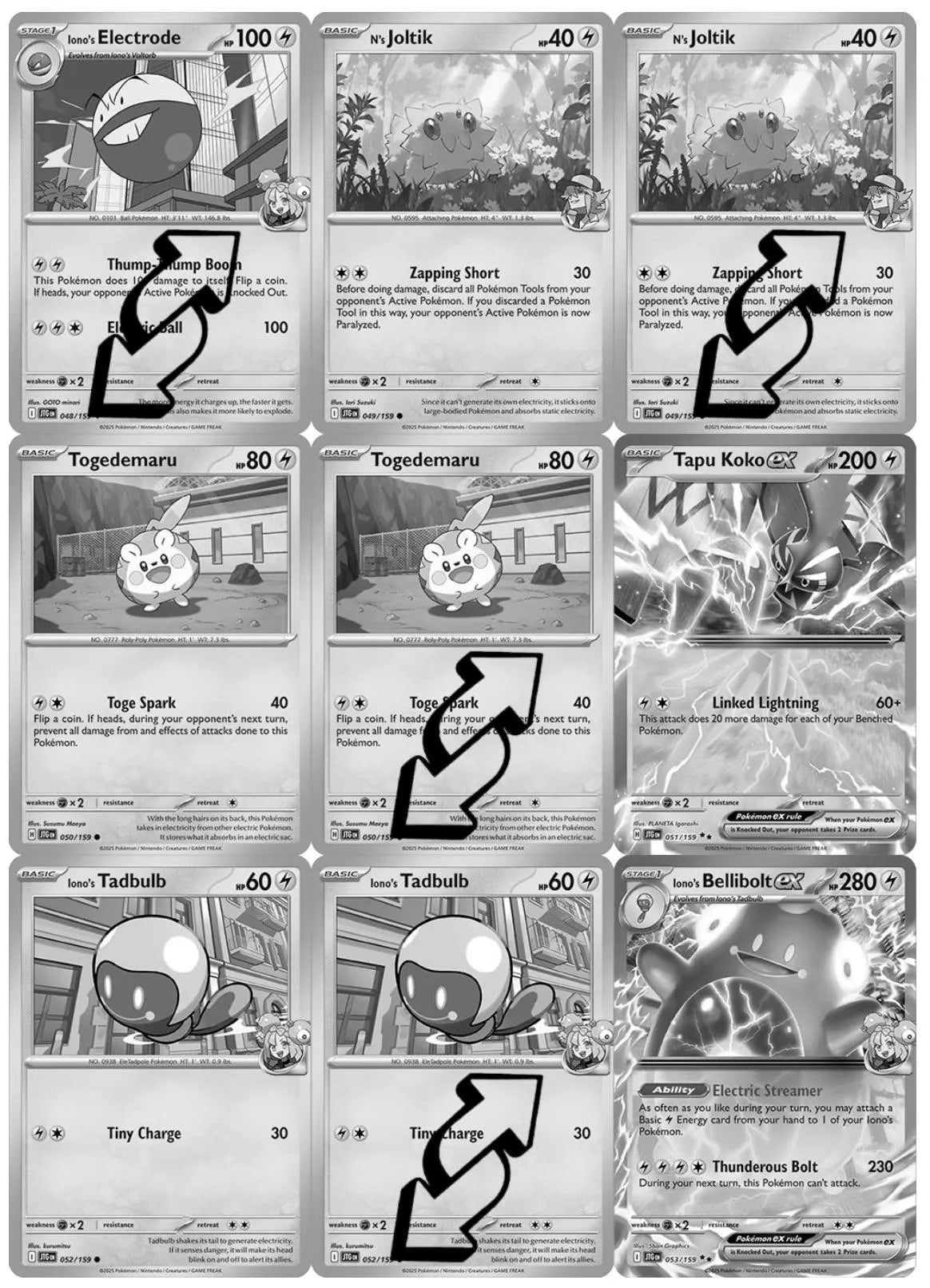 SV09 - Journey Together Master Set Tracker (Includes Grayscale Card Placeholders + Holofoil & Reverse Indicators) - Scarlet and Violet Expansion Digital Download
