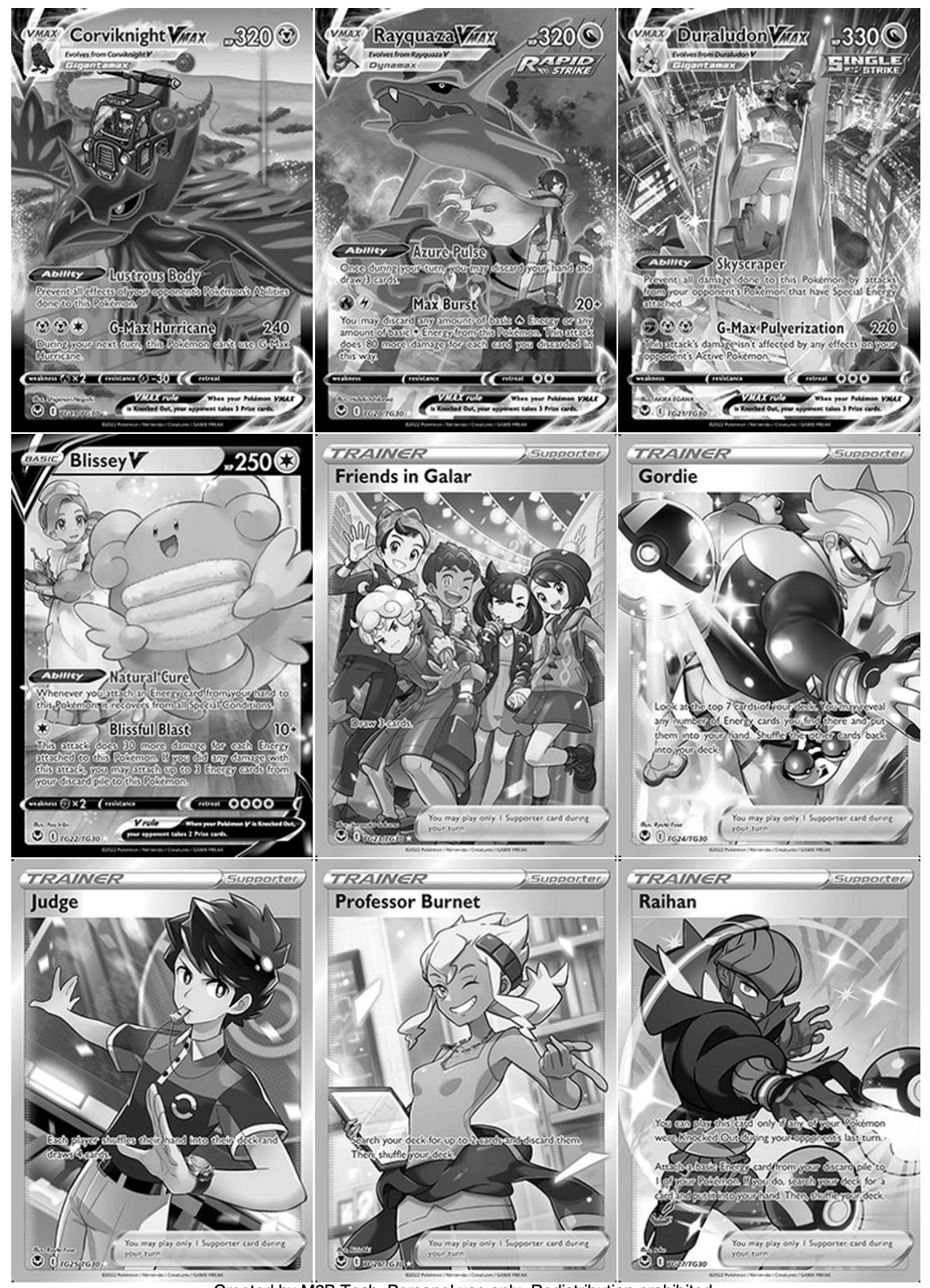 SWSH12 - Silver Tempest & Trainer Gallery Master Set Tracker (Includes Grayscale Card Placeholders + Holofoil and Reverse Indicators) Digital Download