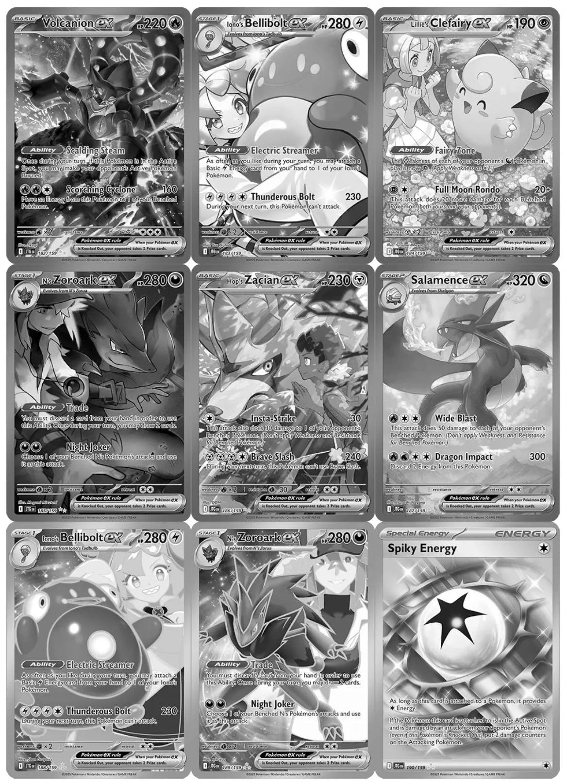 SV09 - Journey Together Master Set Tracker (Includes Grayscale Card Placeholders + Holofoil & Reverse Indicators) - Scarlet and Violet Expansion Digital Download