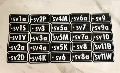 3D Printed Pokémon TCG Japanese Scarlet & Violet Expansion Binder Tags – Keychain Beads, Deck Symbol Organizer