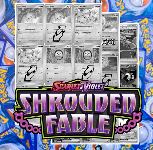SV06.5 - Shrouded Fable Master Set Tracker (Includes Grayscale Card Placeholders + Holofoil & Reverse Indicators) - Scarlet and Violet Expansion Digital Download