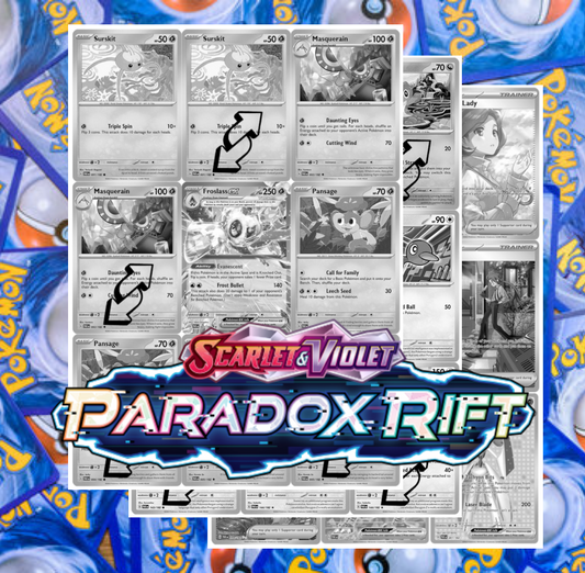 SV04 - Paradox Rift Master Set Tracker (Includes Grayscale Card Placeholders + Holofoil & Reverse Indicators) - Scarlet and Violet Expansion Digital Download