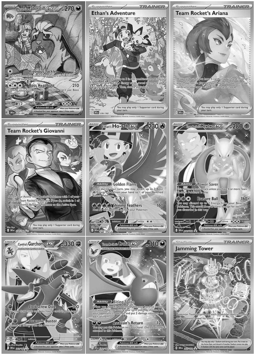 SV10 - Destined Rivals Master Set (Grayscale Placeholders + Holofoil & Reverse) and Complete Set Tracker – Scarlet and Violet Expansion