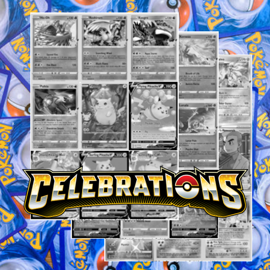 SWSH07.5 - Sword and Shield - Celebrations 25th Anniversary Master Set Tracker (Includes Grayscale Card Placeholders + Holofoil and Reverse Indicators) Digital Download