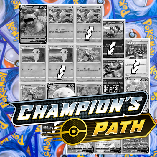 SWSH03.5 - Sword and Shield - Champions Path Master Set Tracker (Includes Grayscale Card Placeholders + Holofoil and Reverse Indicators) Digital Download