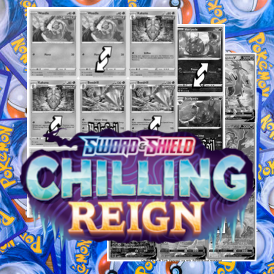 SWSH06 - Sword and Shield - Chilling Reign Master Set Tracker (Includes Grayscale Card Placeholders + Holofoil and Reverse Indicators) Digital Download