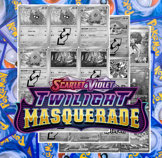 SV06 - Twilight Masquerade Master Set Tracker (Includes Grayscale Card Placeholders + Holofoil & Reverse Indicators) - Scarlet and Violet Expansion Digital Download