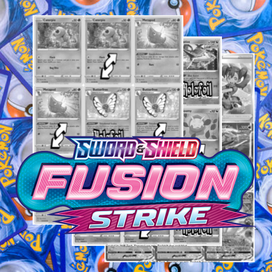 SWSH08 - Sword and Shield - Fusion Strike Master Set Tracker (Includes Grayscale Card Placeholders + Holofoil and Reverse Indicators) Digital Download