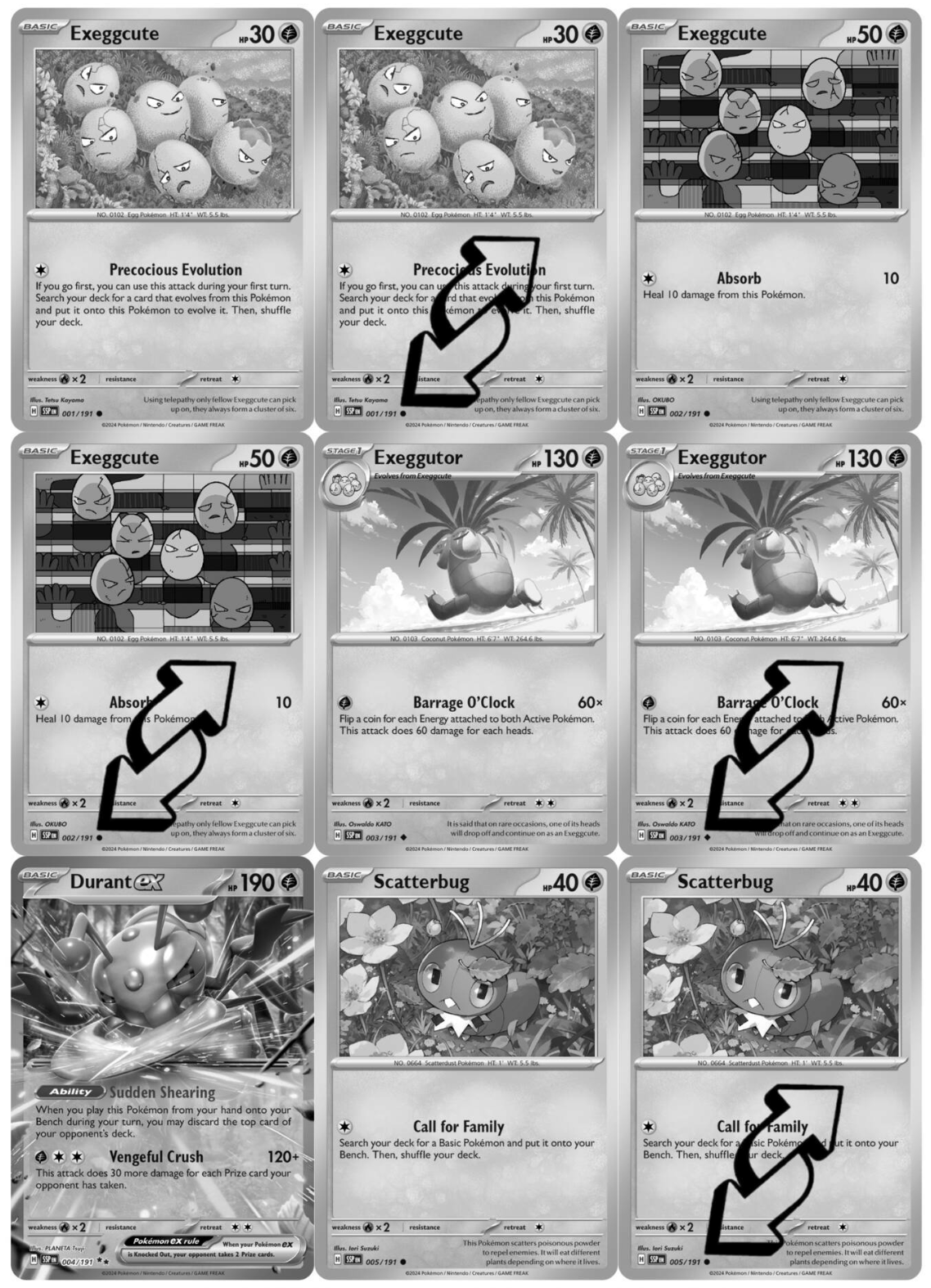 SV08 - Surging Sparks Master Set Tracker (Includes Grayscale Card Placeholders + Holofoil & Reverse Indicators) - Scarlet and Violet Expansion Digital Download