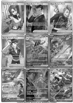 Destined Rivals Master Set (Grayscale Placeholders + Holofoil & Reverse) and Complete Set Tracker – Scarlet and Violet Expansion